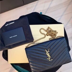 Saint Laurent Cassandre Matelasse Chain Bag - includes box dust bag and receipt